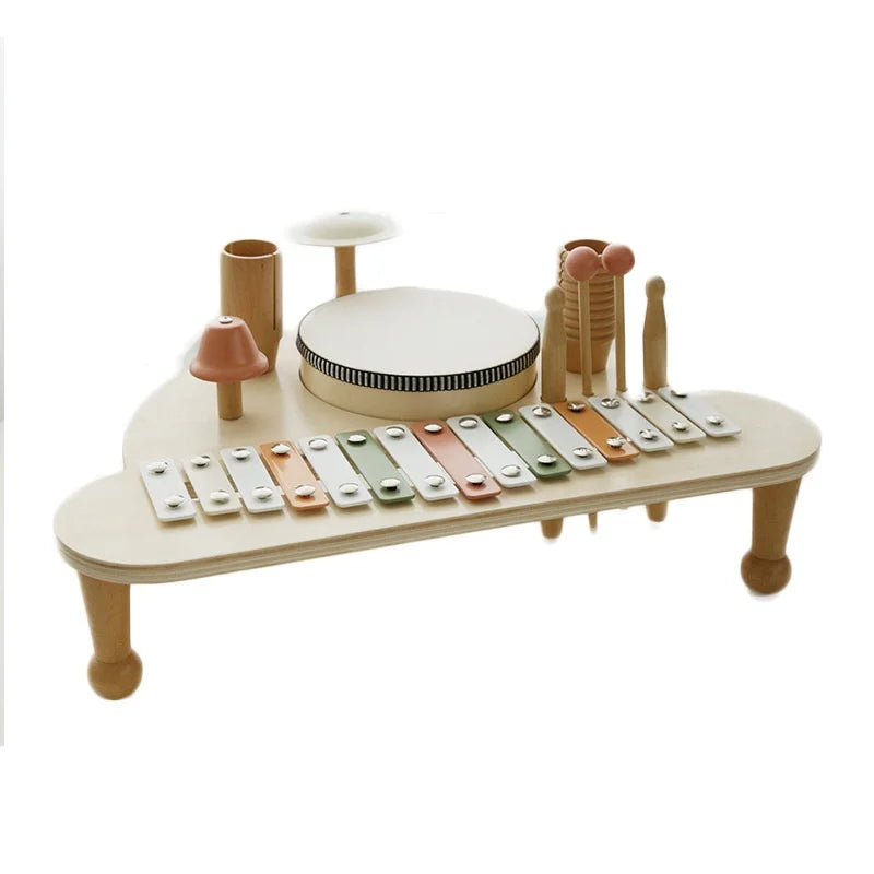 Children's Early Education Multifunctional Drums and Percussion Music Puzzle Enlightenment Toys Music Stand