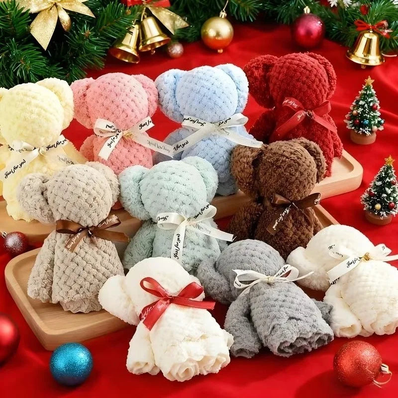 20Pcs/10Set Towel Bear Gift Set | Includes 10 Towel Bears and 10 Tote Bags Perfect for Weddings Birthdays Mother's Day Christmas