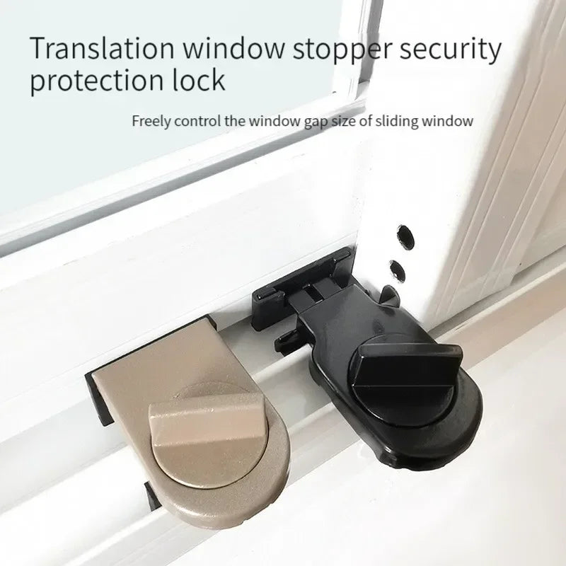 Window Limit Protection Lock Push Window Child Safety Lock Adjustable Security Door Latch Anti-Theft Lock Direct Sales