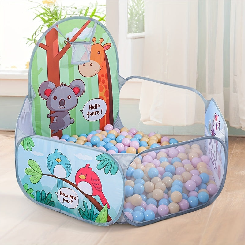 [4Ft Pop-up Ball Pool] Large 4Ft/120CM Pop-up Kids Ball Pool | Foldable Tent for Toddlers Playhouse Baby Crawl Playpen, Perfect For Kids' Indoor & Outdoor Play, Birthday Christmas Gift, Balls Not Included